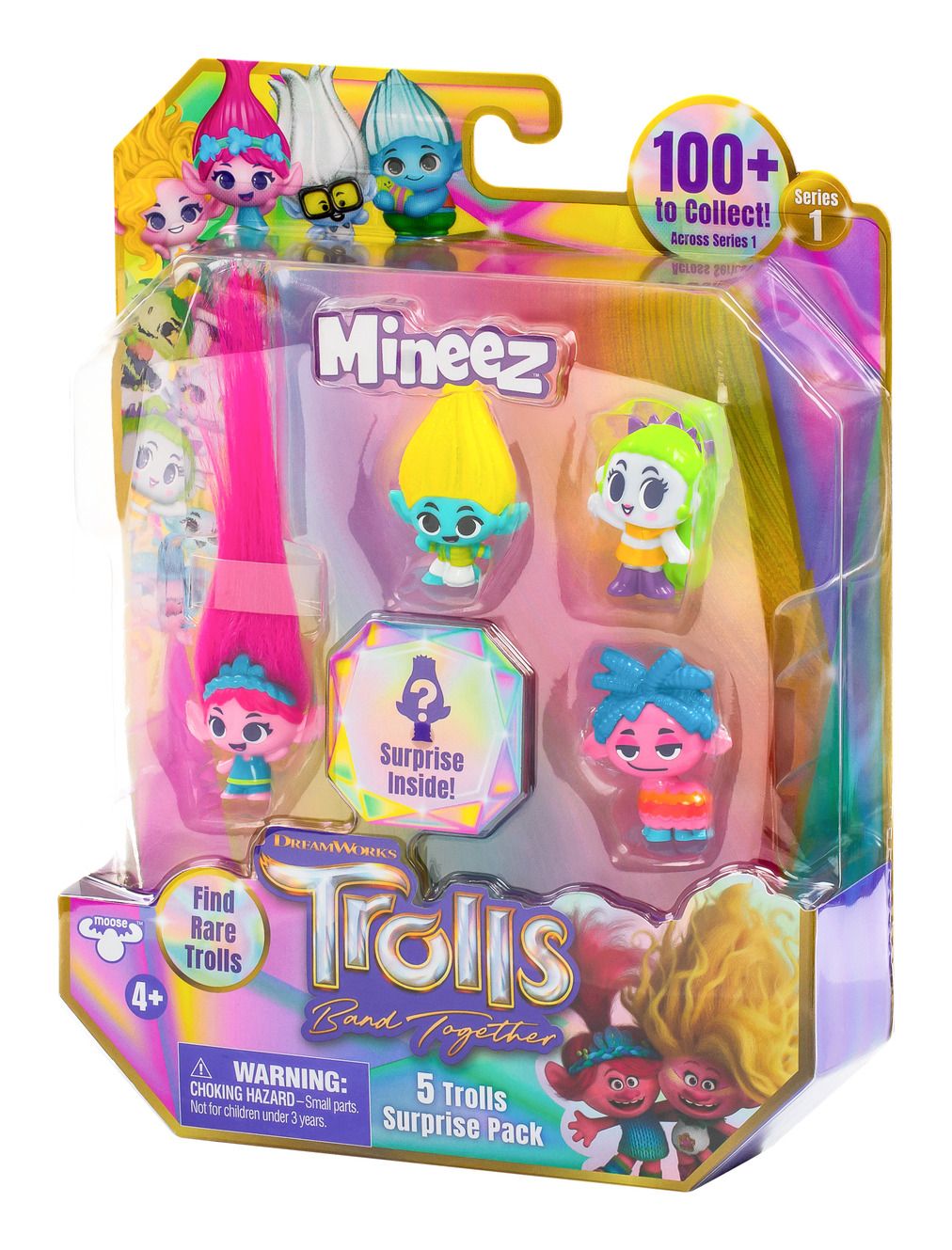 Trolls Mineez S1 – 5-Figuren-Überraschungspaket mit Zubehör