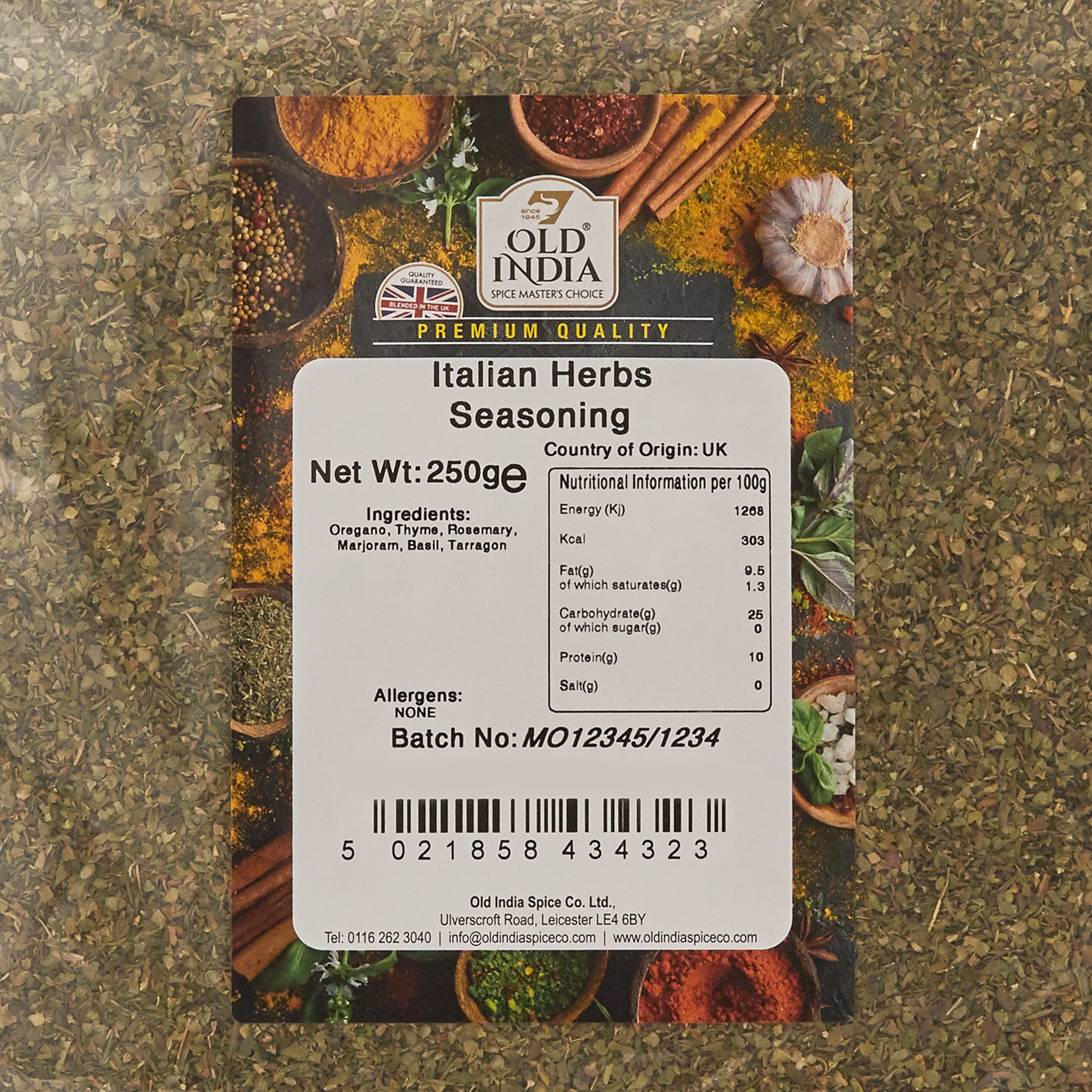 Old India Italienische Kräutergewürzmischung 250 g