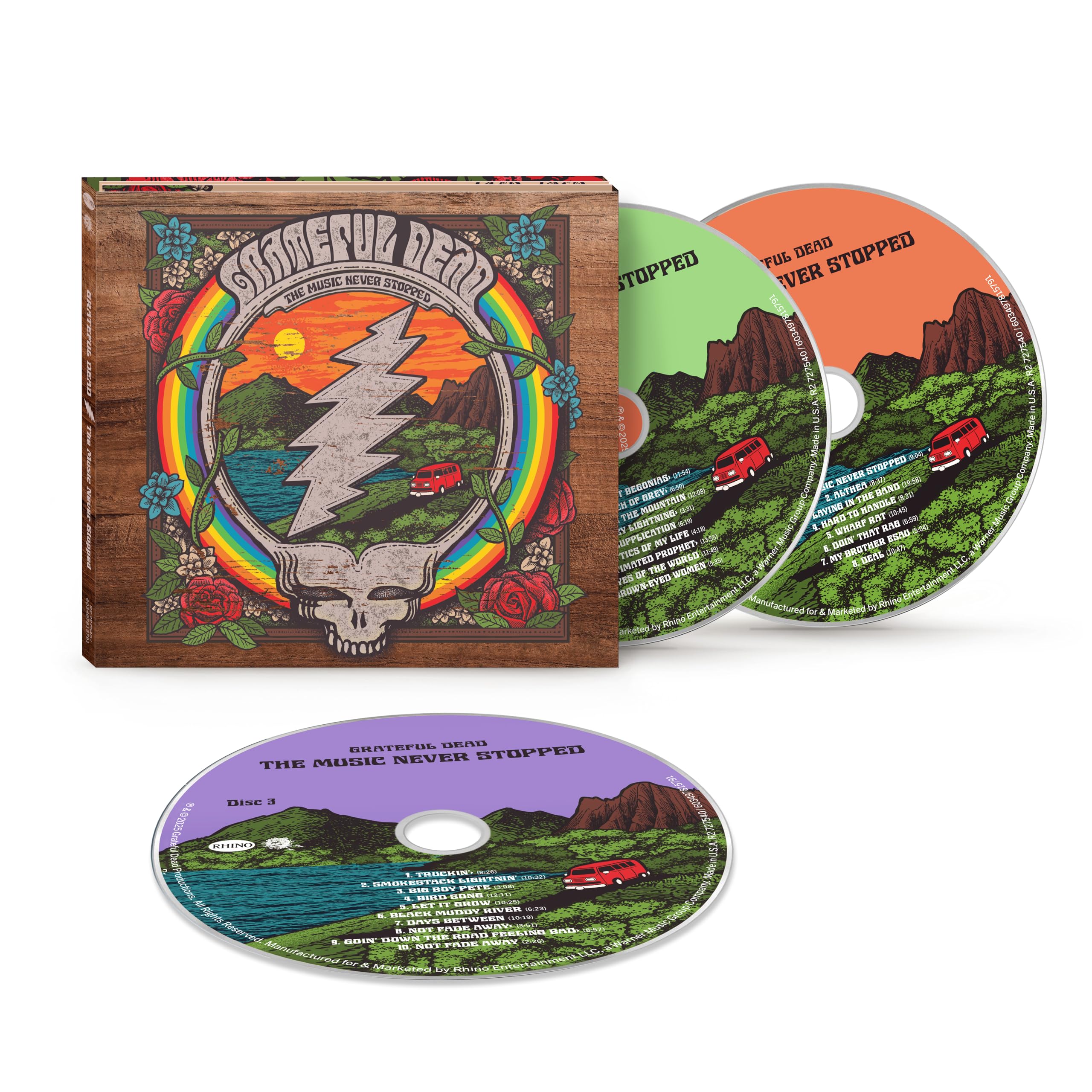 Grateful Dead – The Music Never Stopped (3-CD-Box-Set)