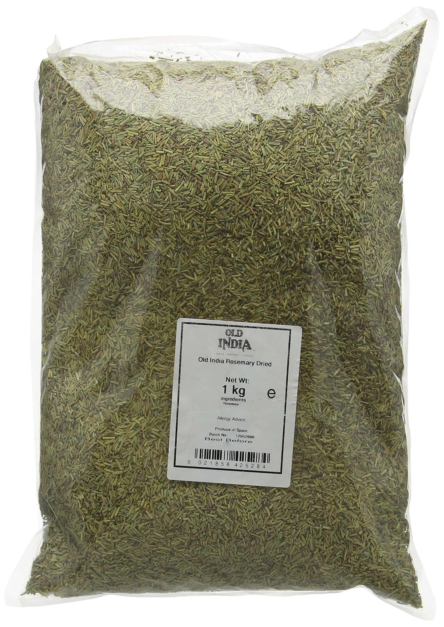 Old India Rosmarin getrocknet 1 kg – Ganzes Kraut, natürlich und gentechnikfrei
