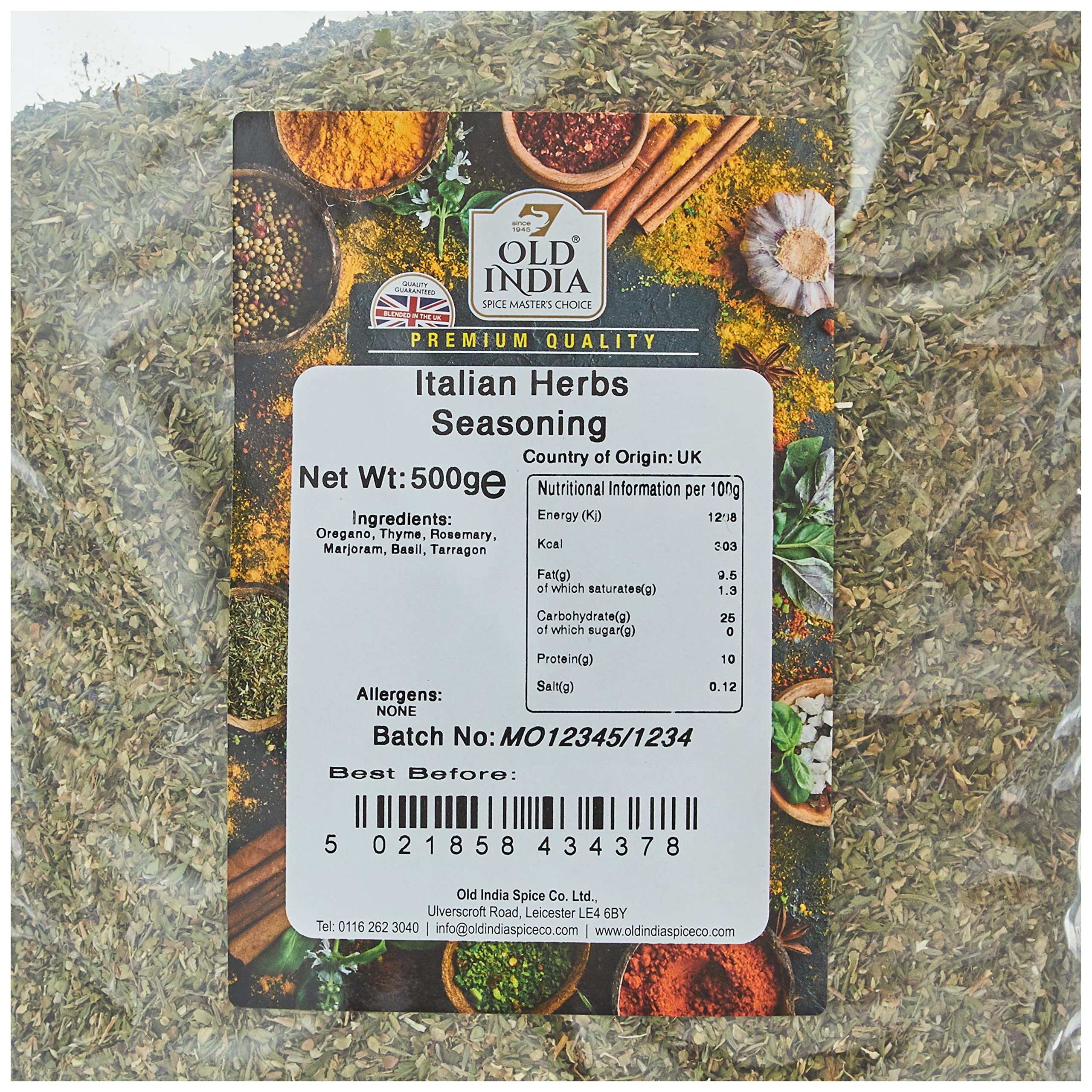 Old India Italienische Kräutergewürzmischung 500 g