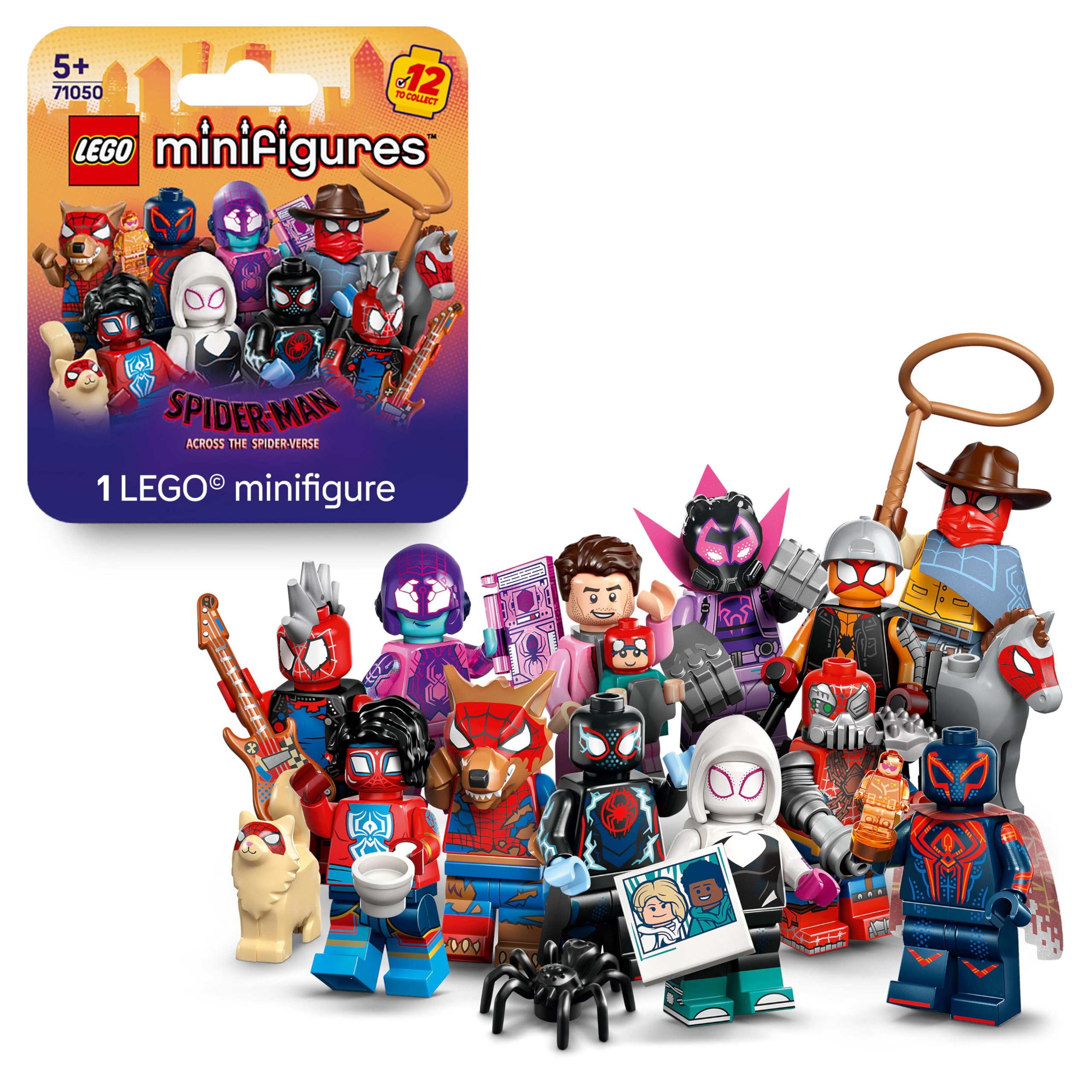 LEGO Minifiguren Spider-Man: Across the Spider-Verse – 1 von 12 Sammelfiguren (ab 5 Jahren)
