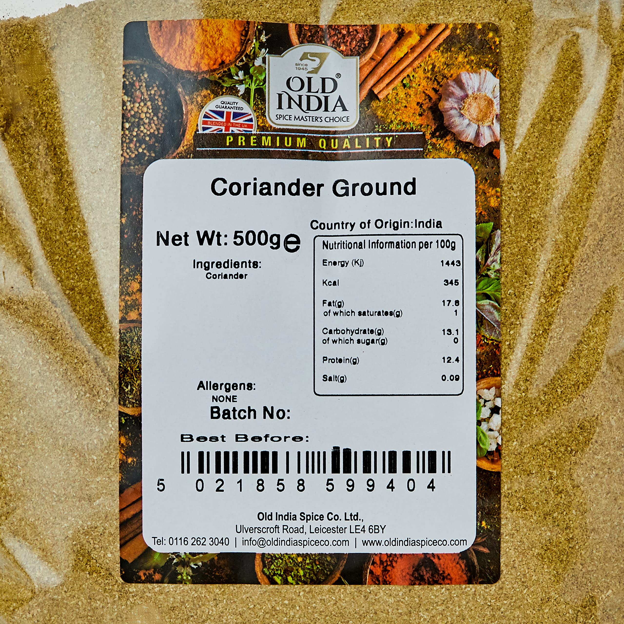 Old India Koriander gemahlen 500g