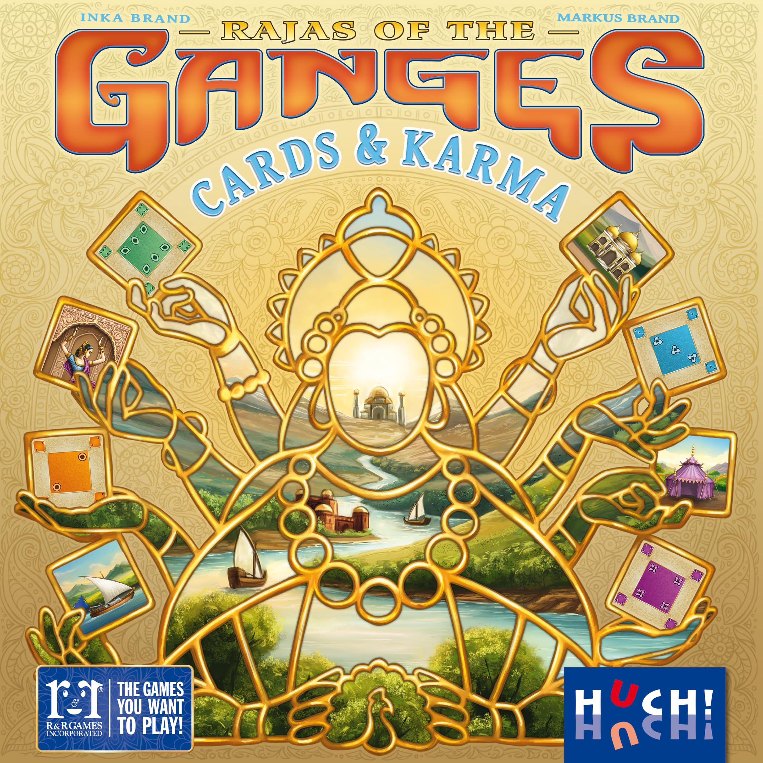 HUCH! Rajas of the Ganges - Karten & Karma Kartenspiel