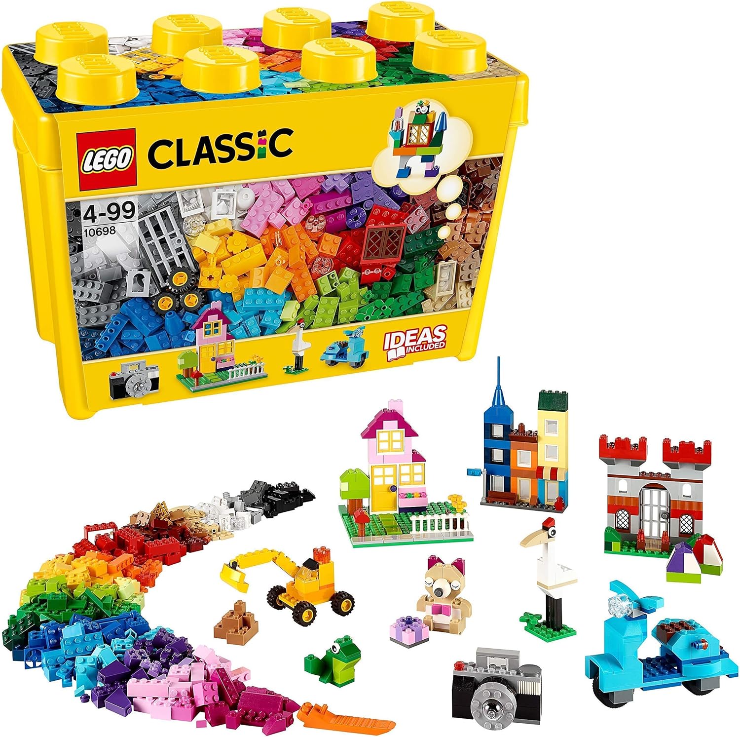 LEGO Classic Große Bausteine-Box 10698 – 790-teiliges Bauset für Kinder ab 4 Jahren