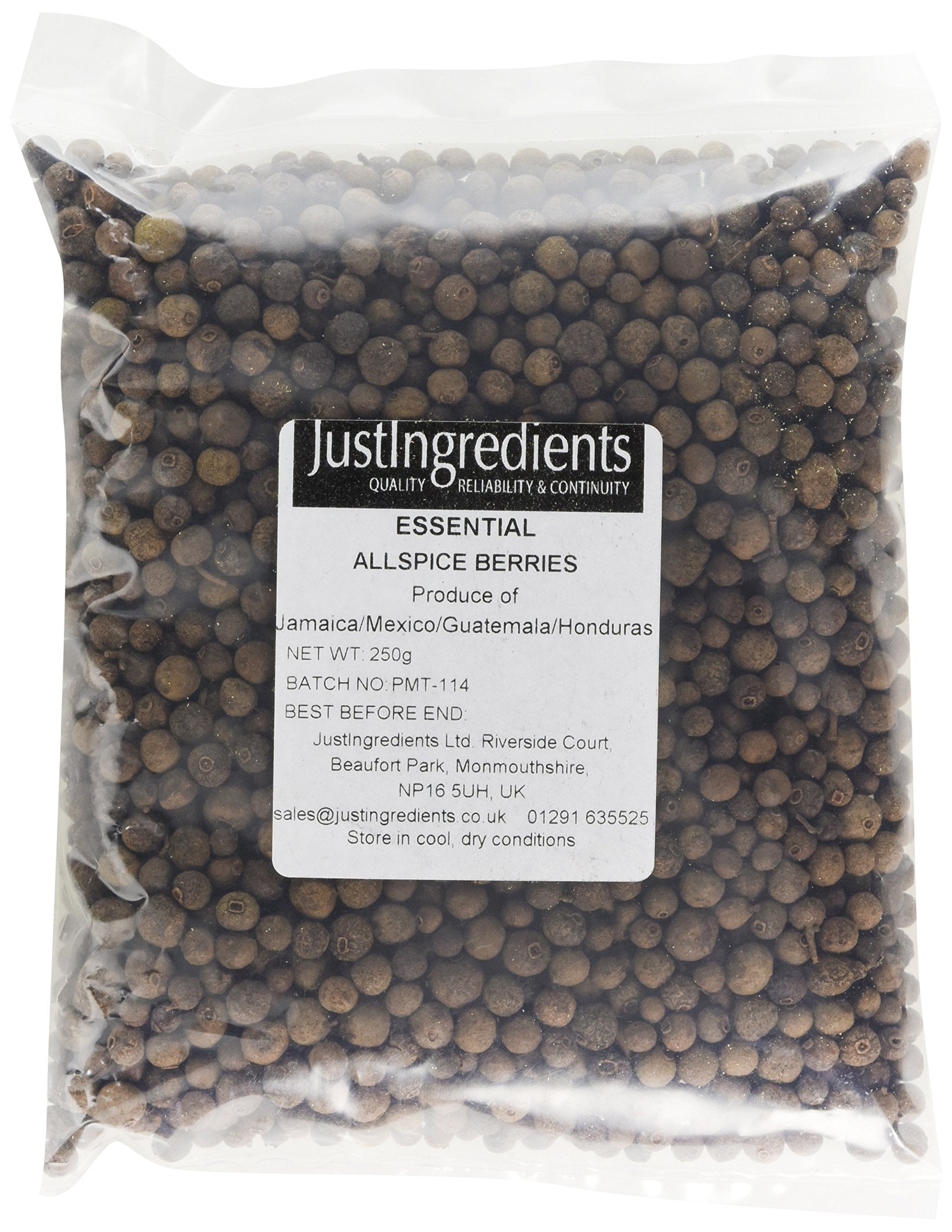 JustIngredients Pimentbeeren – 250 g ganze getrocknete Gewürze zum Kochen und Backen