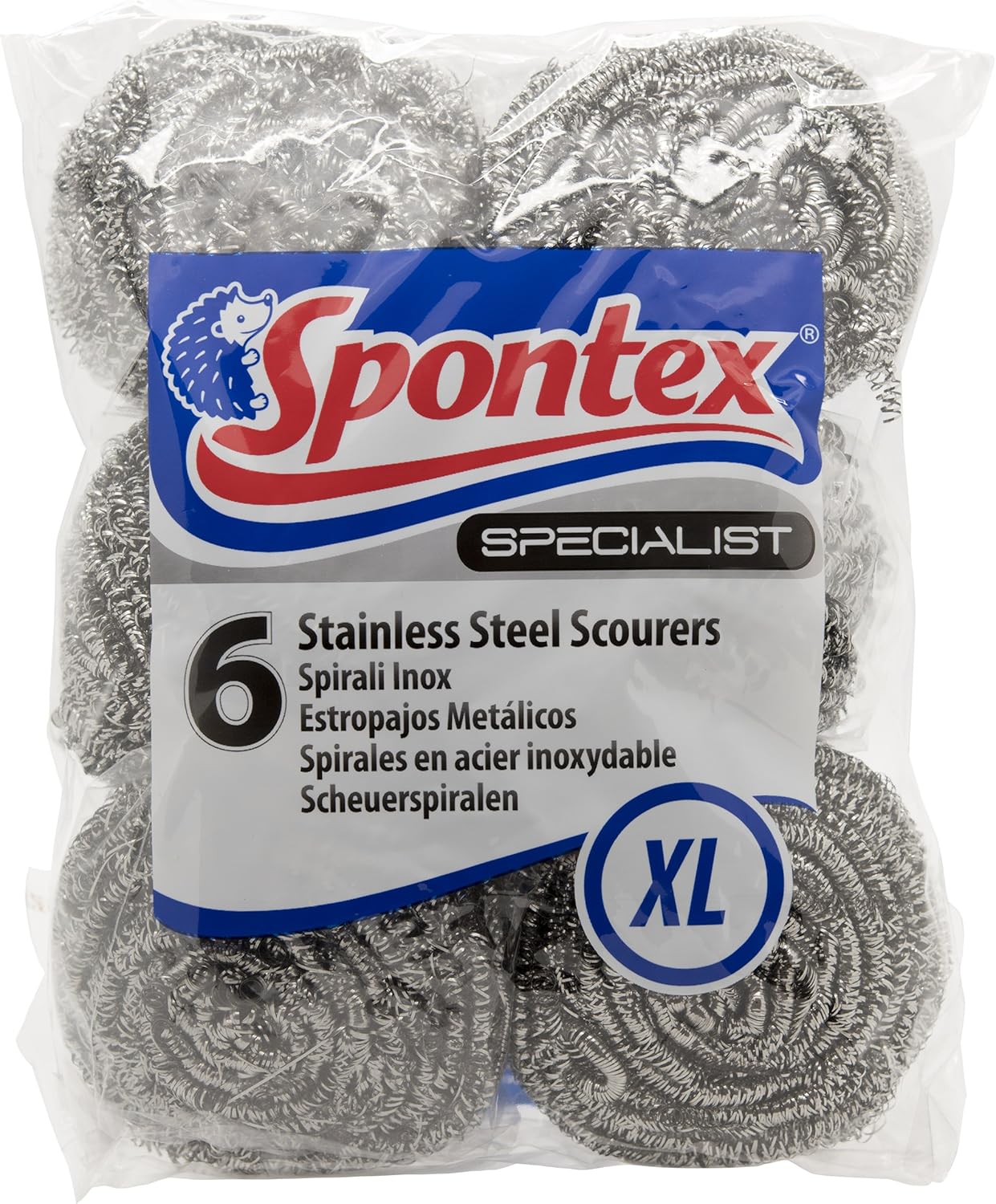 Spontex – Spezial-Topfreiniger aus Edelstahl (6er-Pack)