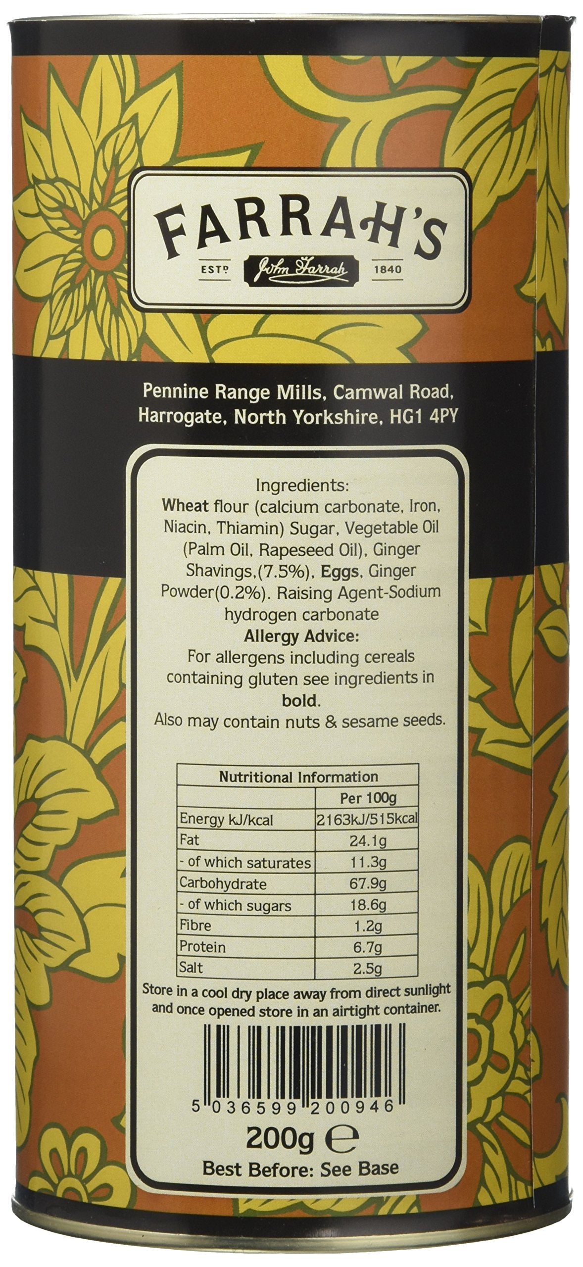 Farrah's - Ingwer-Crunch-Kekse 160g