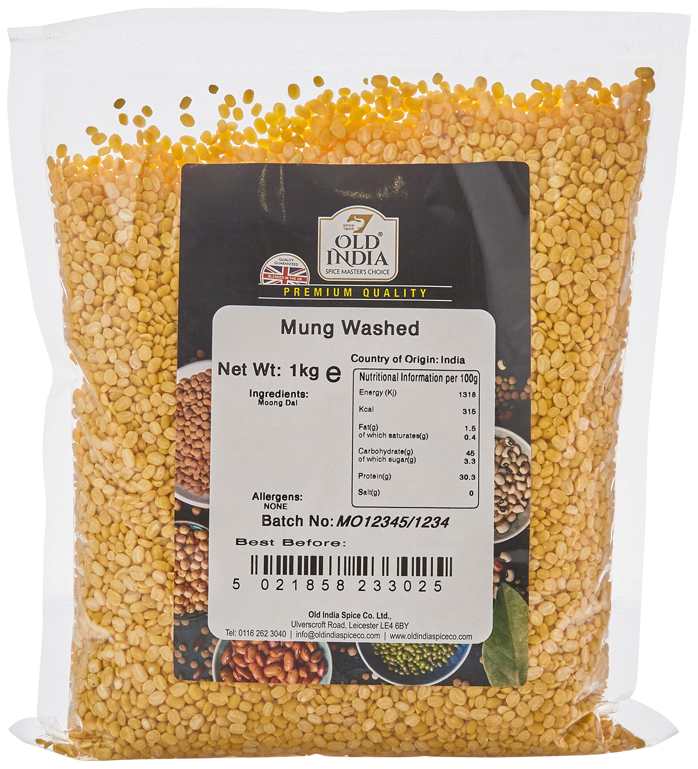 Old India Mung Gewaschen 1kg