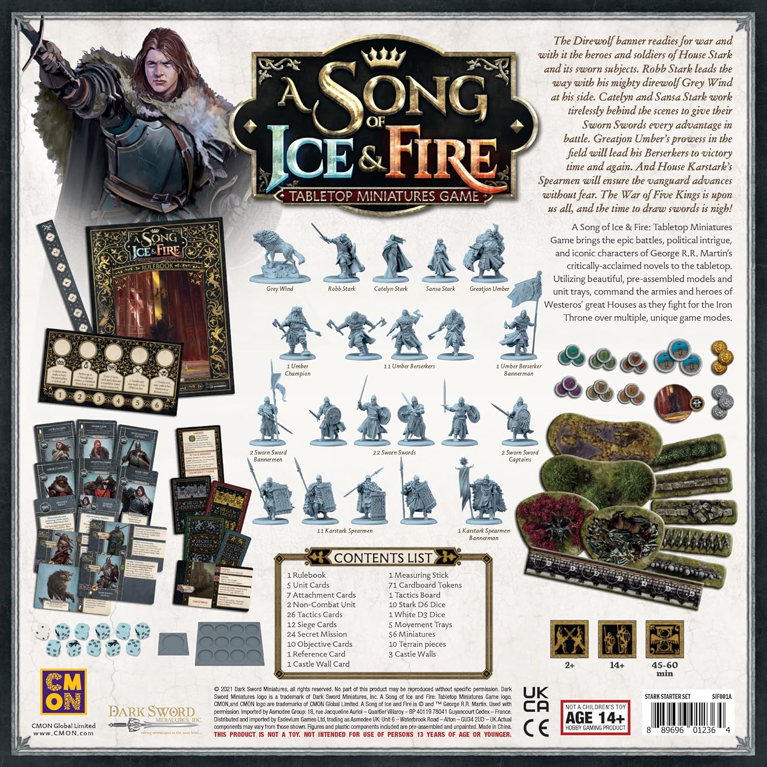 CMON – Das Lied von Eis und Feuer – Tabletop-Miniaturenspiel – Stark-Starter-Set (ASOIAF-STARK)