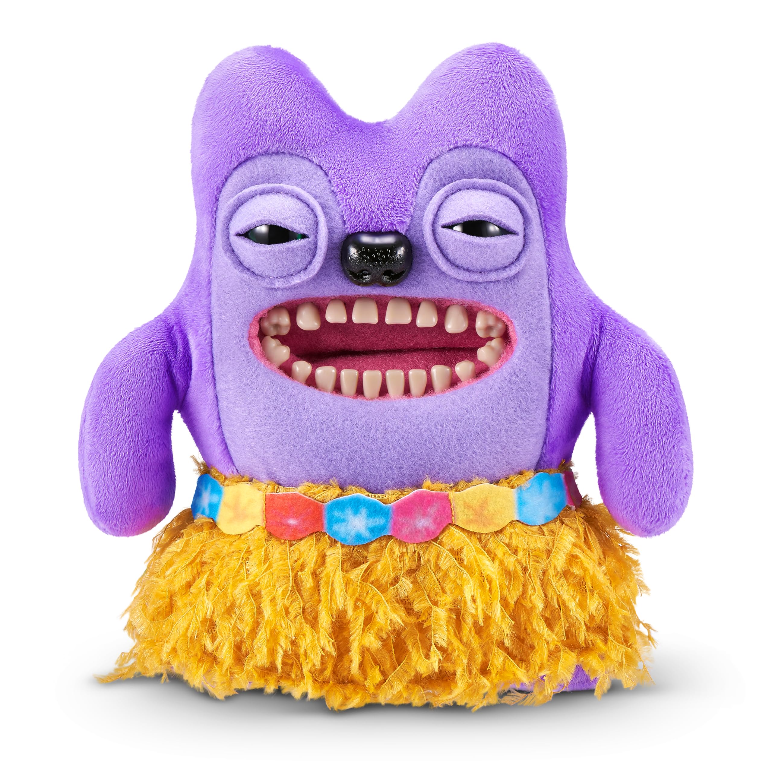 Fuggler Vacay Vibes – Lustiges hässliches Monster-Plüsch-Sammelspielzeug (Greedy Grinner – Lila)