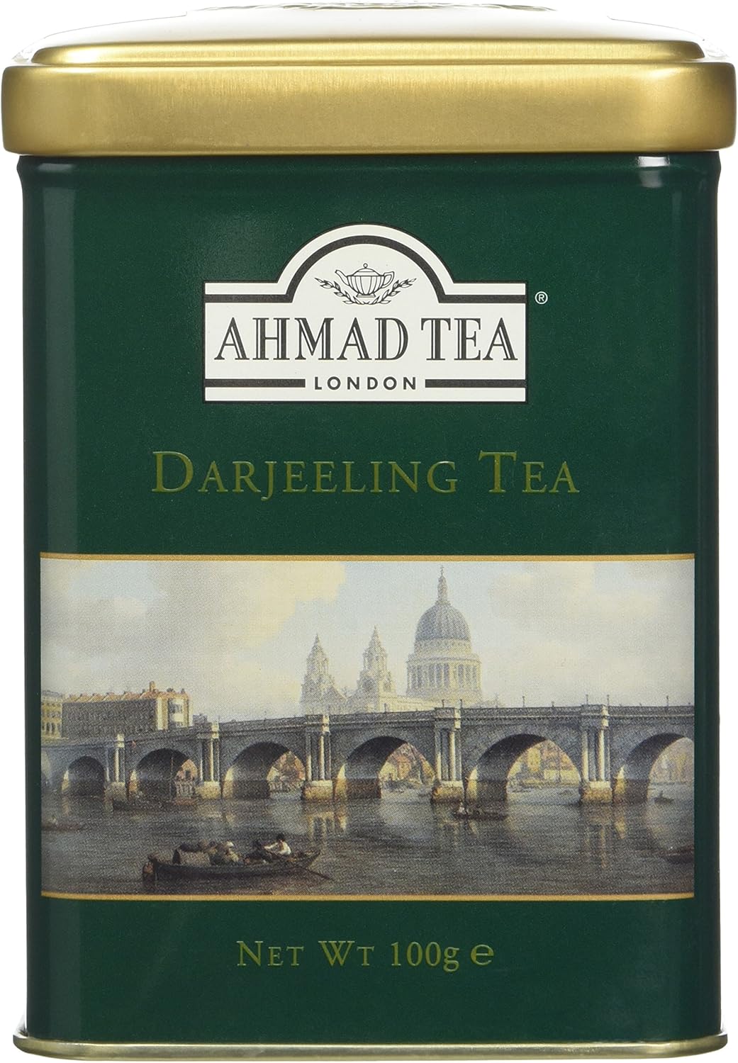 Ahmad Tea – English Scene Caddy mit losem Darjeeling-Tee (100 g)