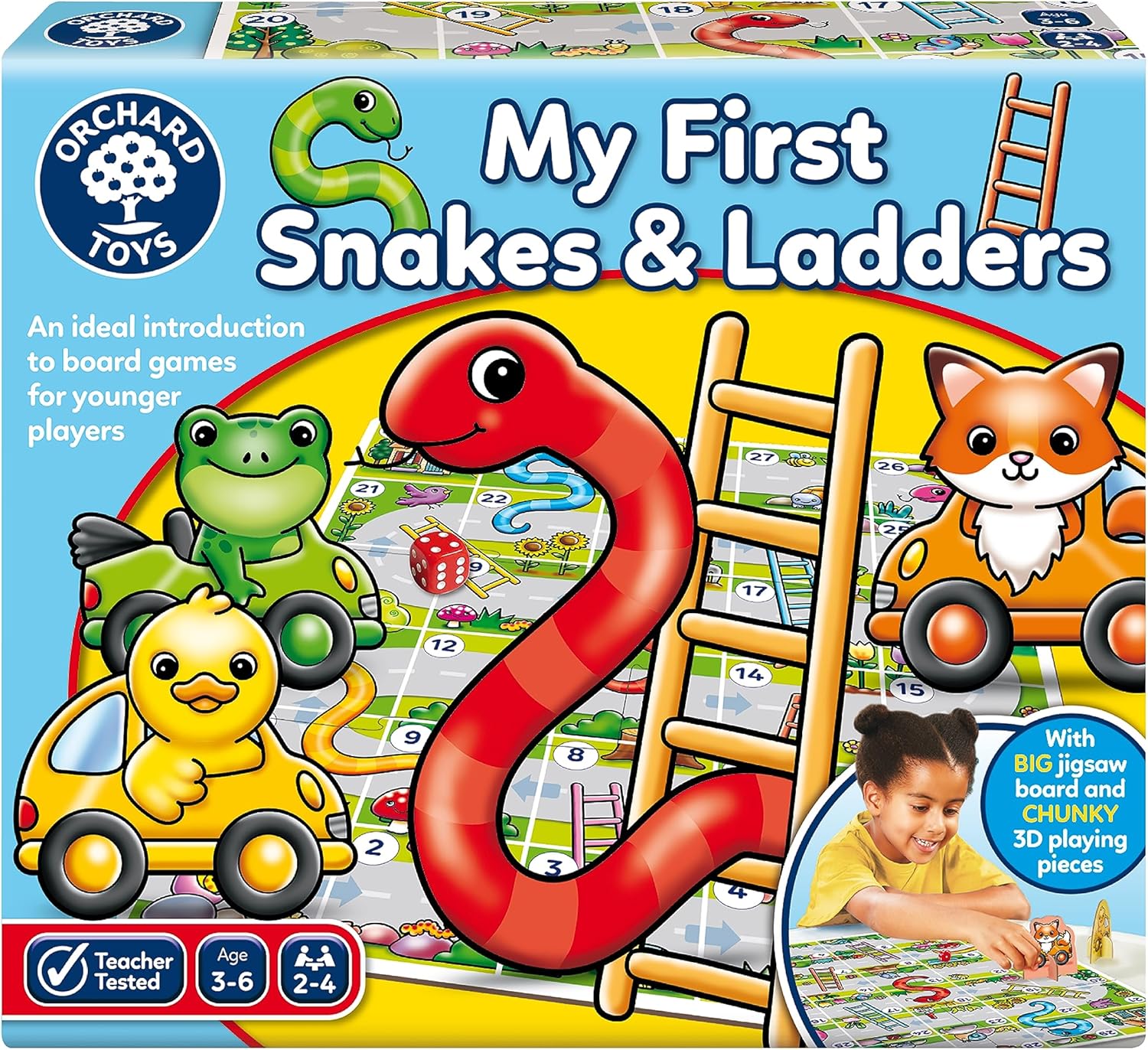 Orchard Toys Mein erstes Schlangen- und Leiterspiel, Brettspiel
