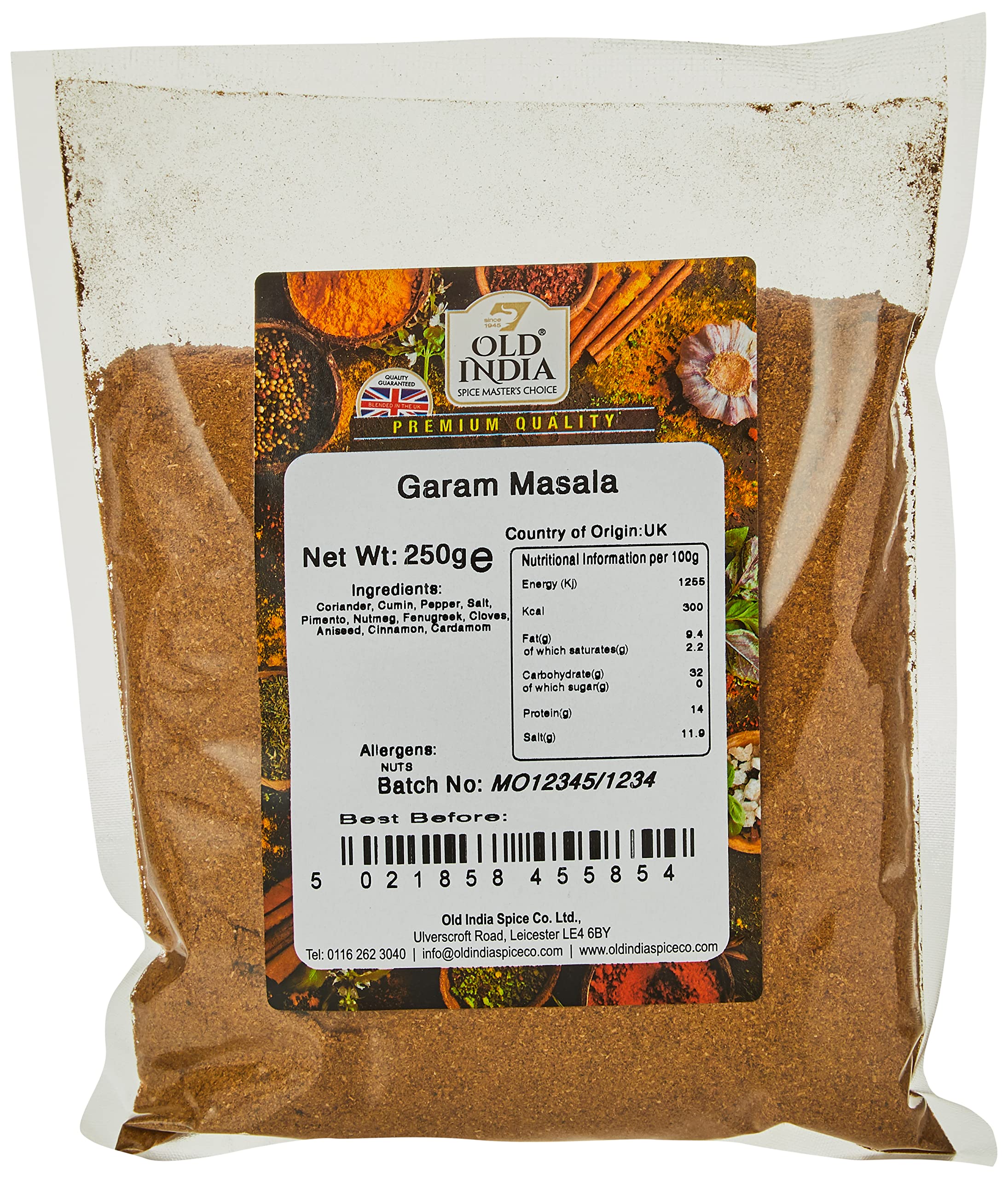 Old India Garam Masala 250g – Reine natürliche Gewürzmischung