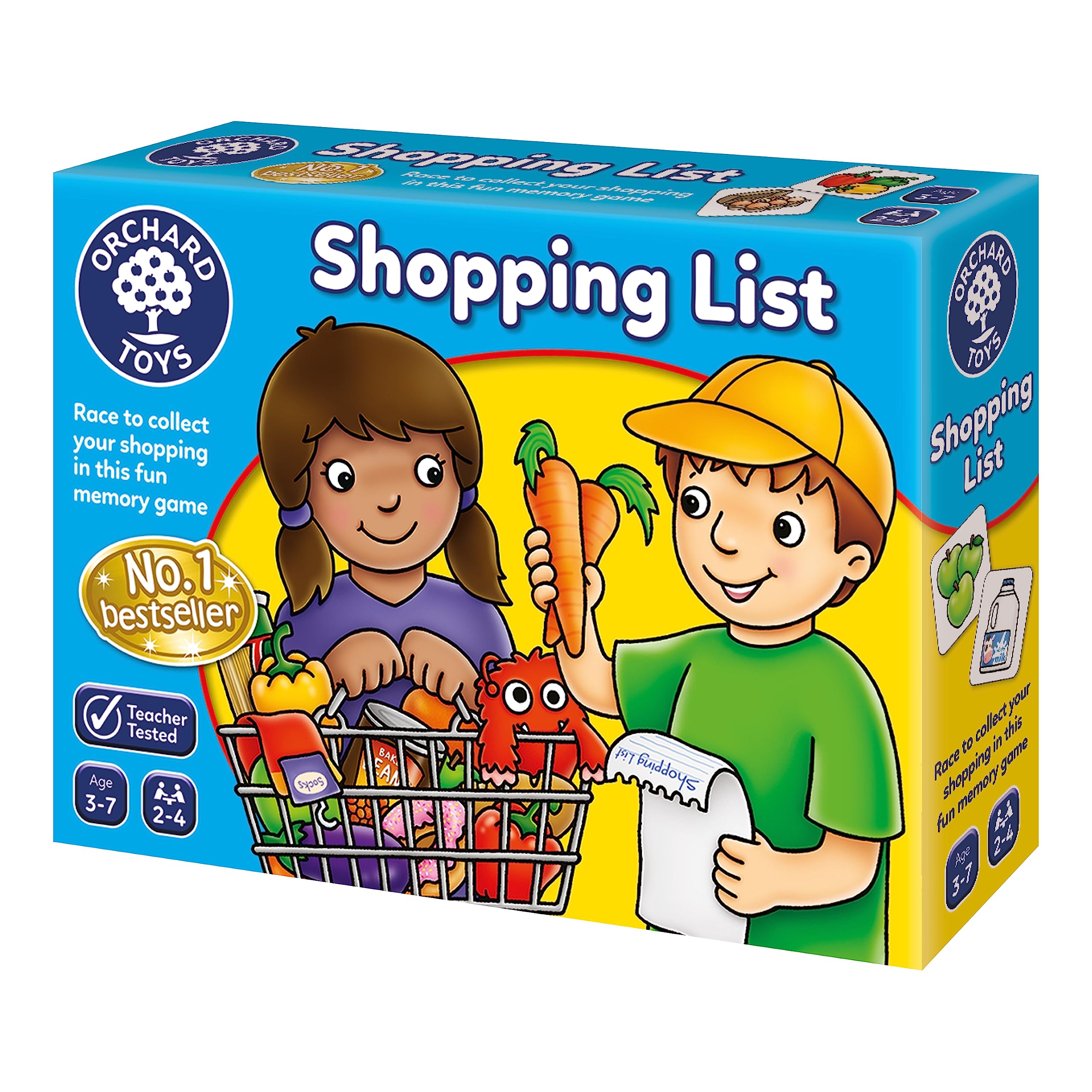 Orchard Toys Einkaufslisten-Memory-Spiel – Zuordnungs- und Memory-Brettspiel für Kinder von 3–7 Jahren
