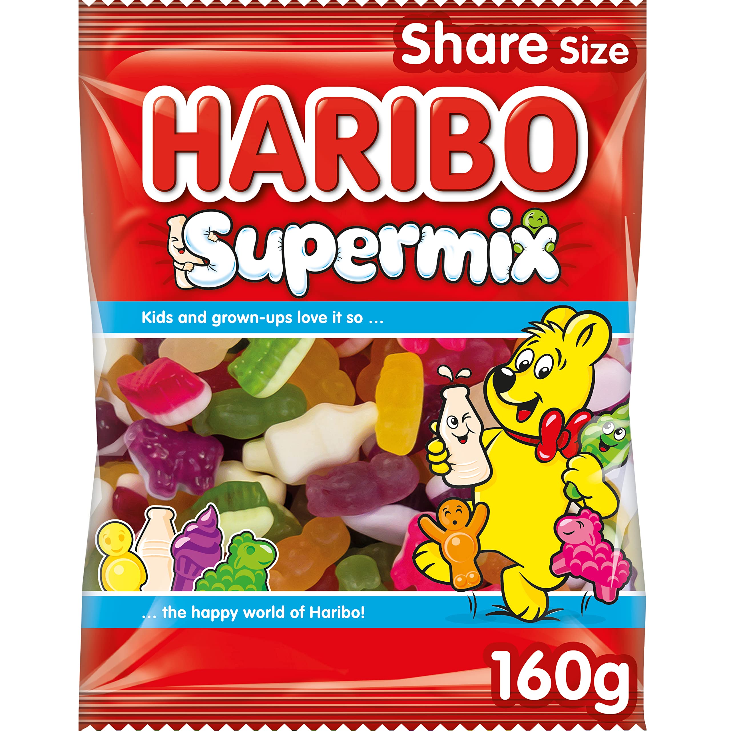 HARIBO Supermix Gummibonbons, 160g
