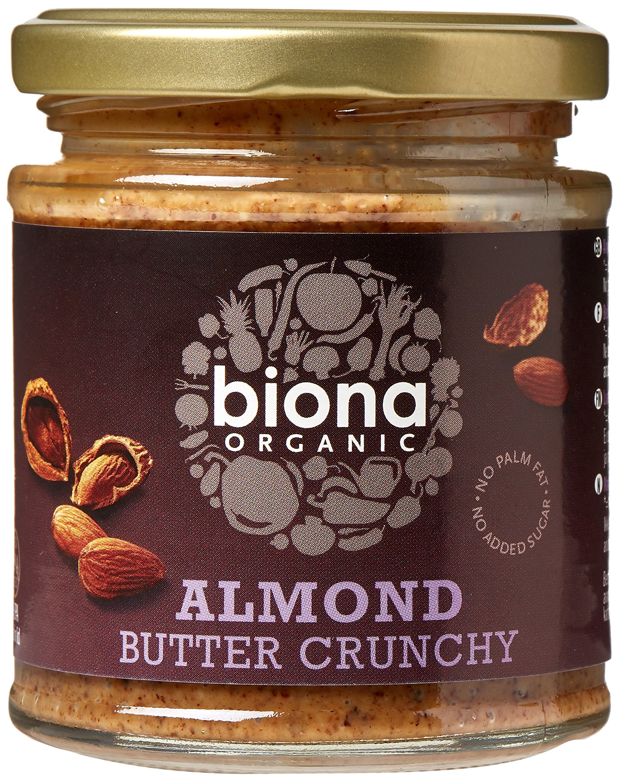 Biona Bio-Knusper-Mandelbutter, 170 g (6er-Pack)