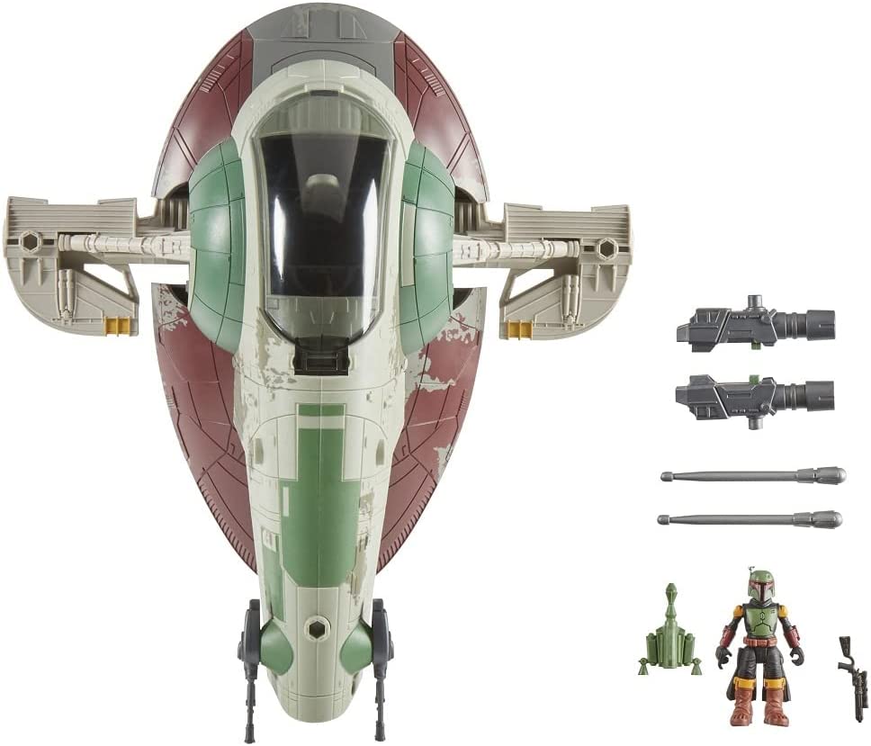 Star Wars Mission Fleet Starship Skirmish – Boba Fett 2,5-Zoll-Figur und Fahrzeug-Spielset für Kinder