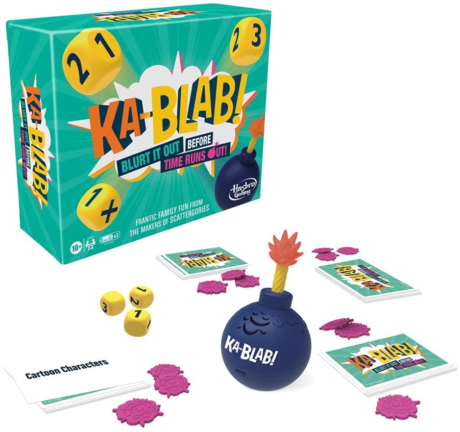 Hasbro Gaming Ka-Blab! Familienparty-Brettspiel für 2–6 Spieler, ab 10 Jahren