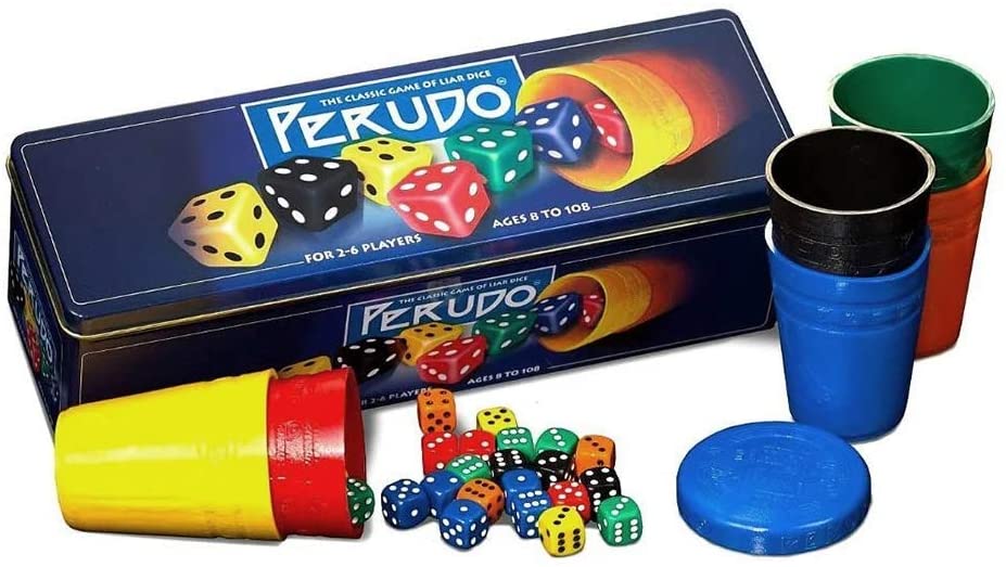 Paul Lamond Perudo in einem Blechwürfelspiel