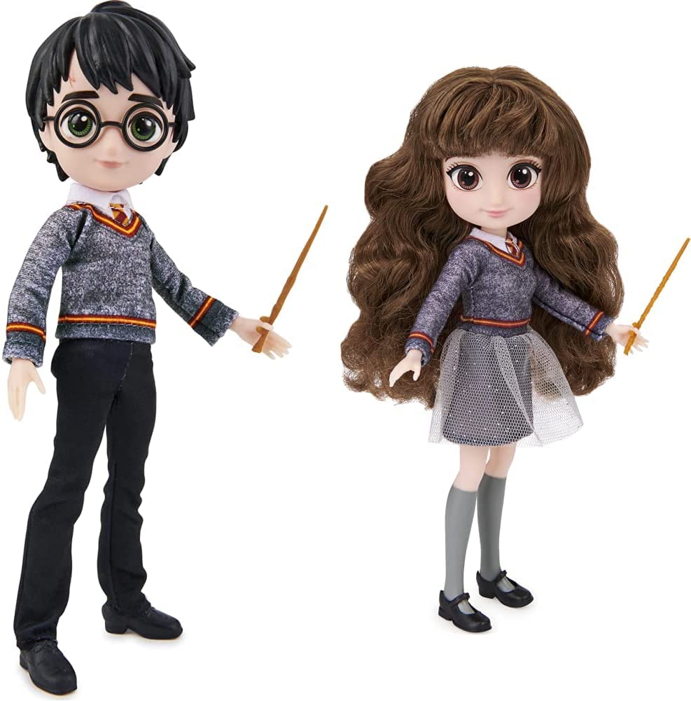 8 Zoll große Harry Potter-Puppe – bewegliche Actionfigur mit Zauberstab und Brille