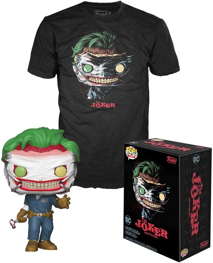 Funko Pop! DC Comics – The Joker – Exklusives Vinylfigur- und T-Shirt-Set (M)