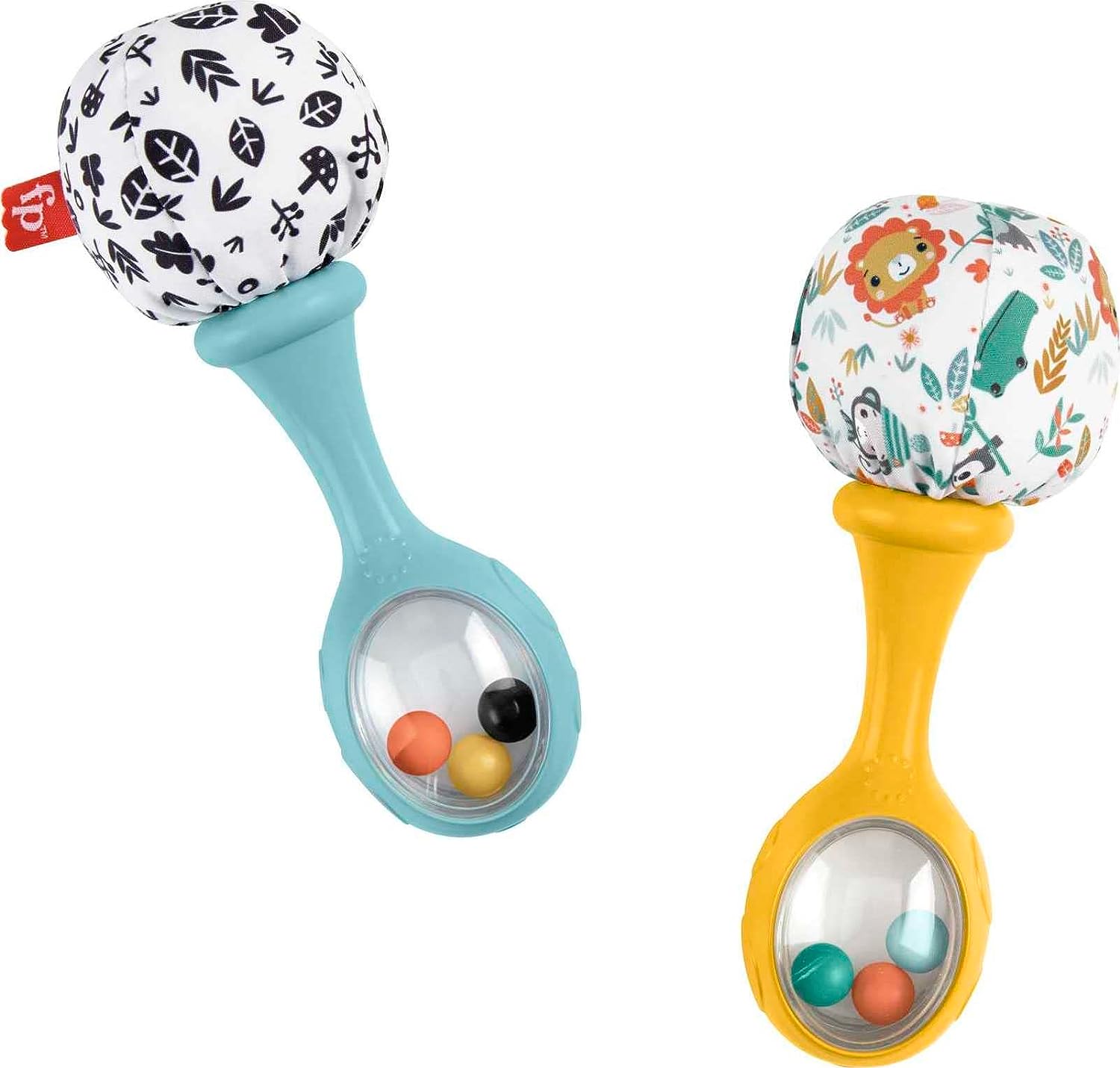 Fisher-Price Rattle 'n Rock Maracas – Sensorische Rasseln für Babys ab 3 Monaten