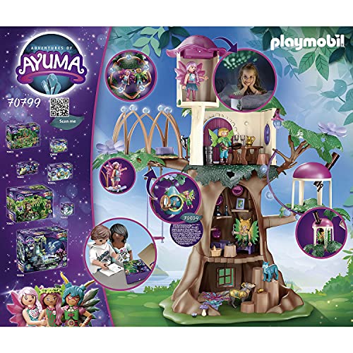 PLAYMOBIL Abenteuer von Ayuma, Baum der Weisheit 70801 – 67-teiliges Feen-Spielset für Kinder ab 7 Jahren