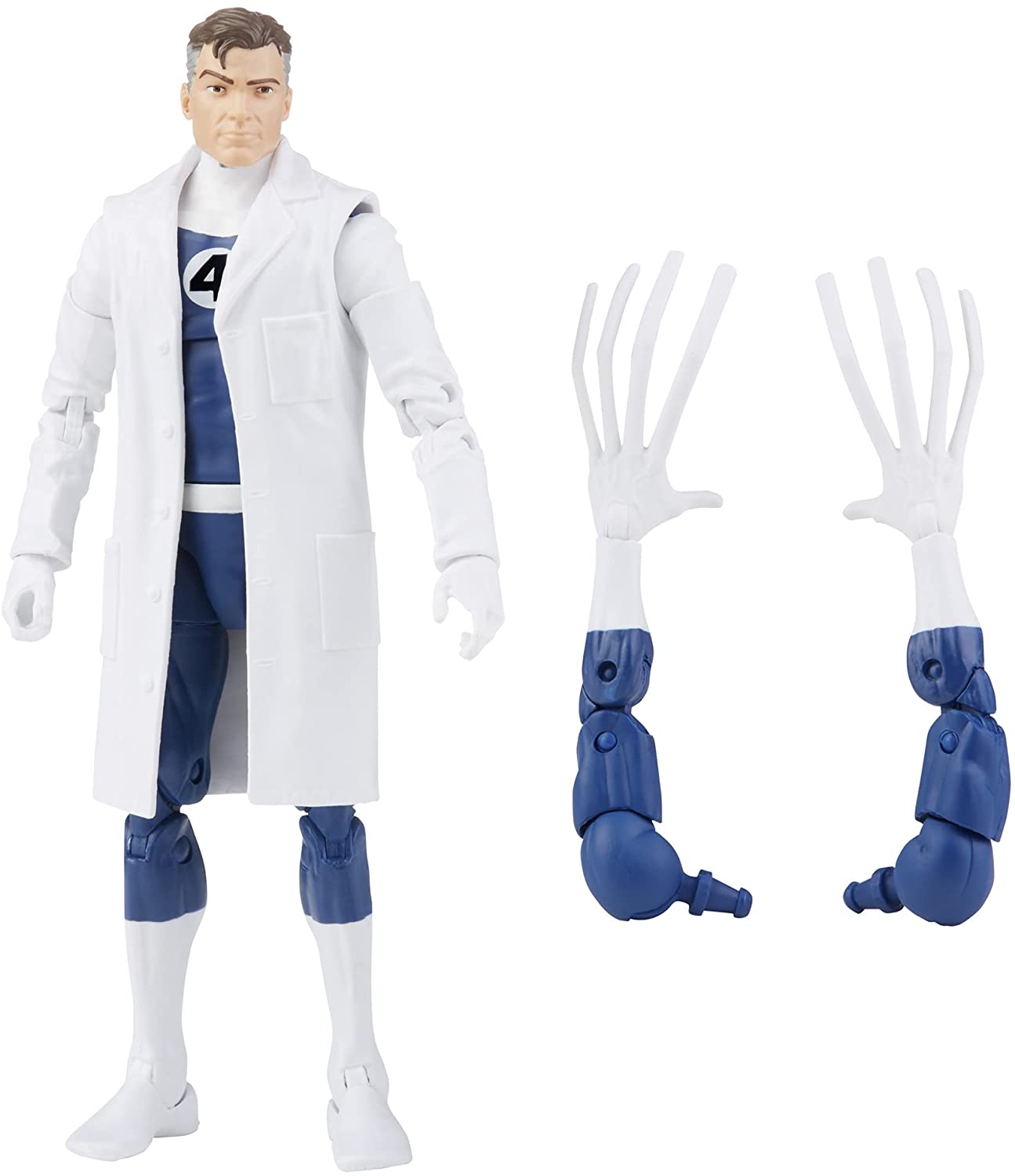 Hasbro Marvel Legends Series Retro Fantastic Four Mr. Fantastic 6-Zoll-Actionfigur – ab 4 Jahren