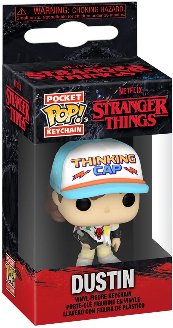 Funko Pop! Stranger Things S4 – Dustin Schlüsselanhänger Vinylfigur