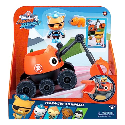 Octonauts Terra Gup 3 & Kwazii Deluxe-Fahrzeugset – Actiongeladenes Rettungsspiel für Kinder