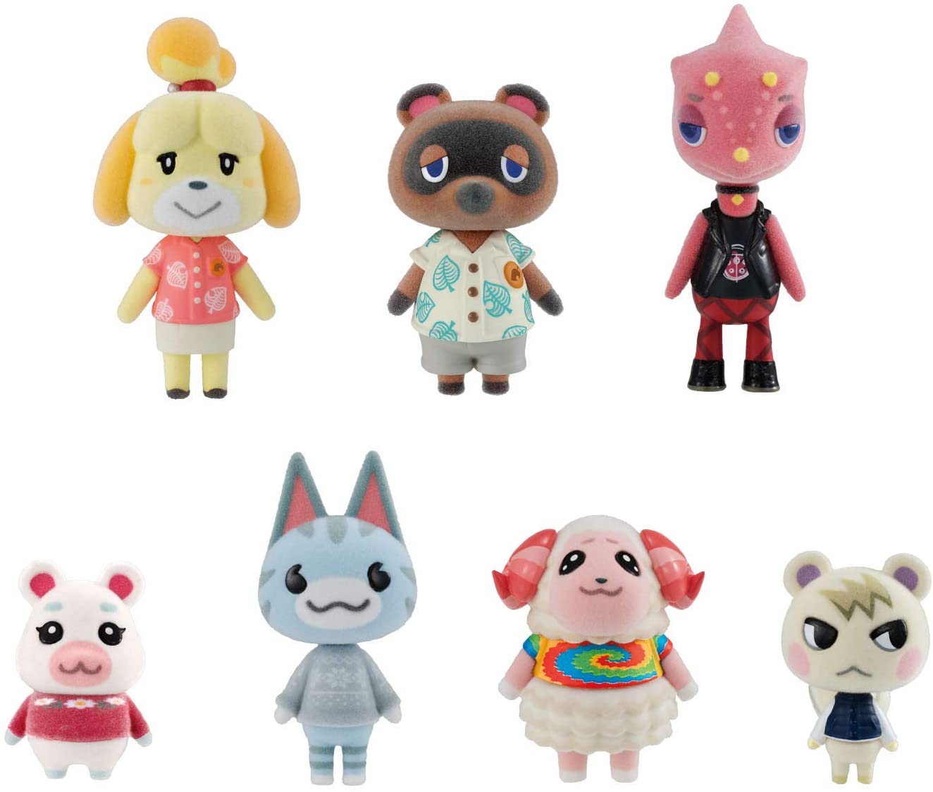 Animal Crossing: New Horizons – Bandai Shokugan Flocked Doll Collection Set