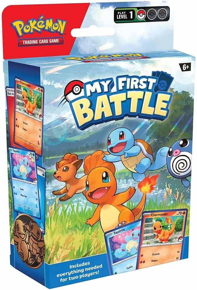 Pokémon-Sammelkartenspiel: Mein erster Kampf – Bisasam gegen Pikachu / Glumanda gegen Schiggy