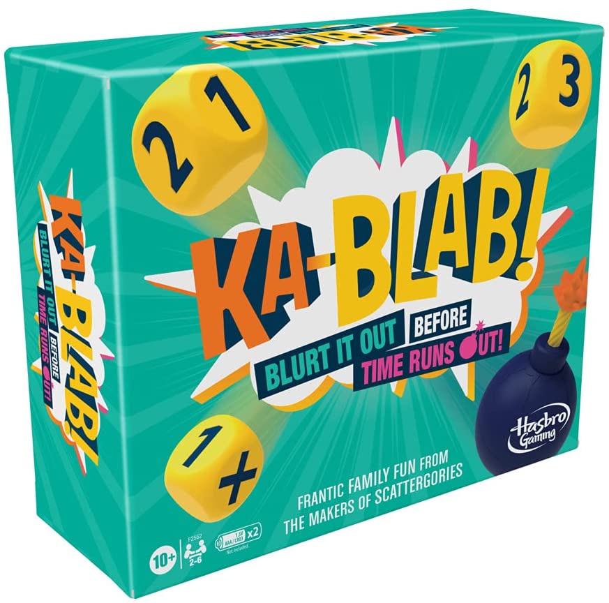 Hasbro Gaming Ka-Blab! Familienparty-Brettspiel für 2–6 Spieler, ab 10 Jahren