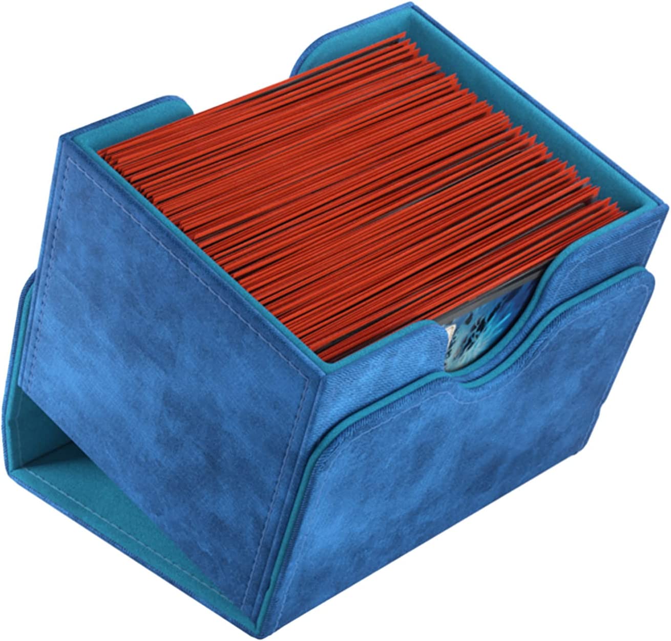 Gamegenic Sidekick 100+ XL-Kartenbox – für 100 doppelseitig gesleevte Karten, blau