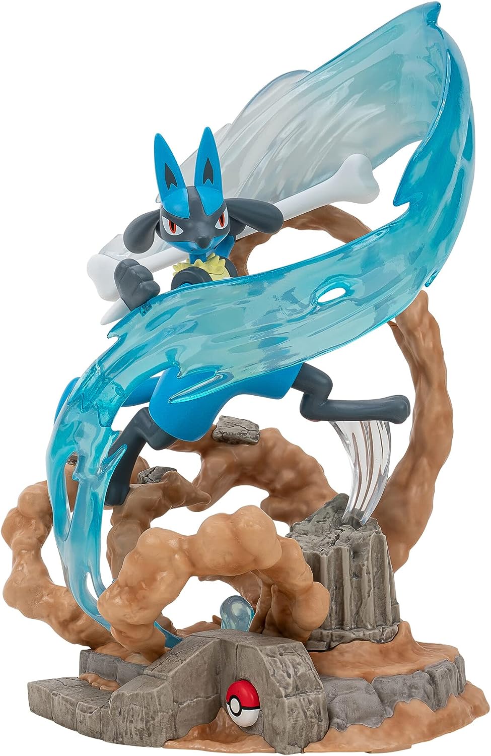 Pokémon Jazwares – Lucario 13 Zoll große Deluxe-Statue mit Aura-Lichtern