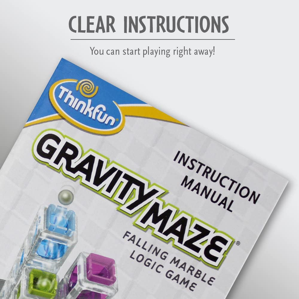 ThinkFun Gravity Maze – Logikspiel mit fallenden Murmeln und MINT-Spielzeug für Kinder ab 8 Jahren