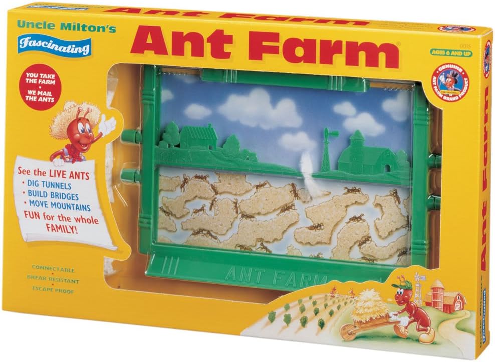 Uncle Milton Riesenameisenfarm – Pädagogisches Spielset mit 4 Ameisentoren zum Verbinden von Lebensräumen