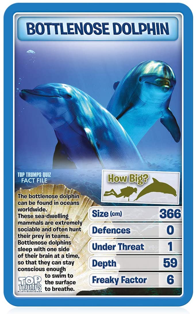 Top Trumps Kreaturen des Deep Card Game