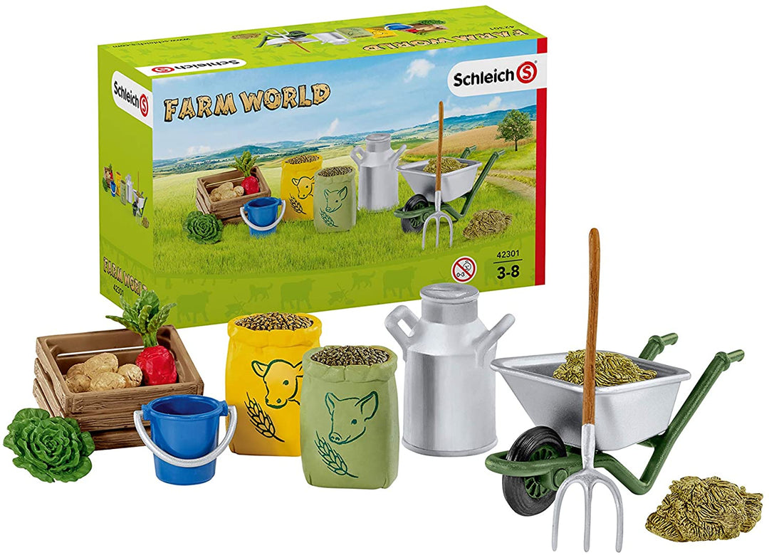 Schleich 42301 Feeding The Farm Animals