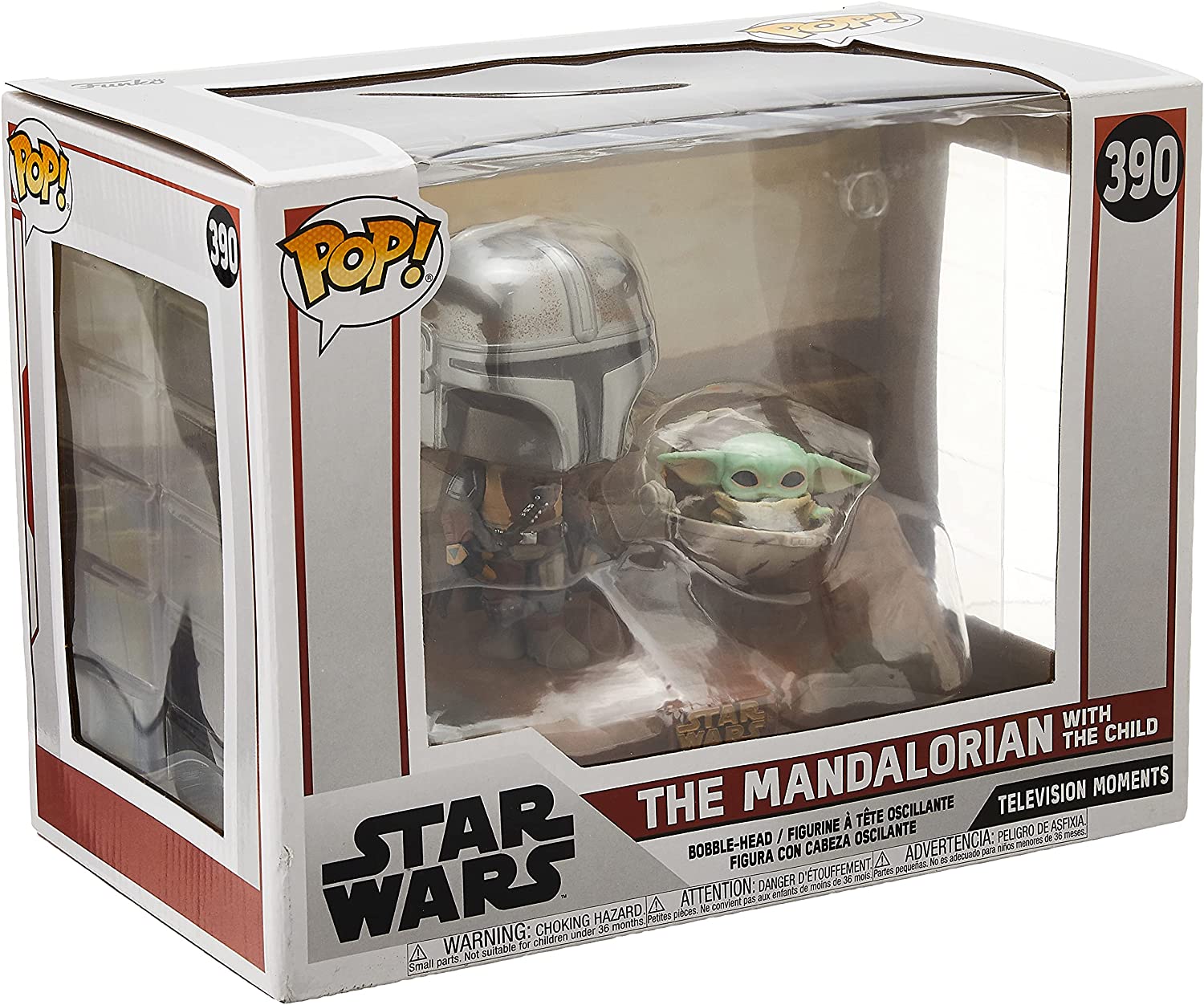 Funko Pop! Movies Star Wars - The Mandalorian mit Kind Vinylfigur #390