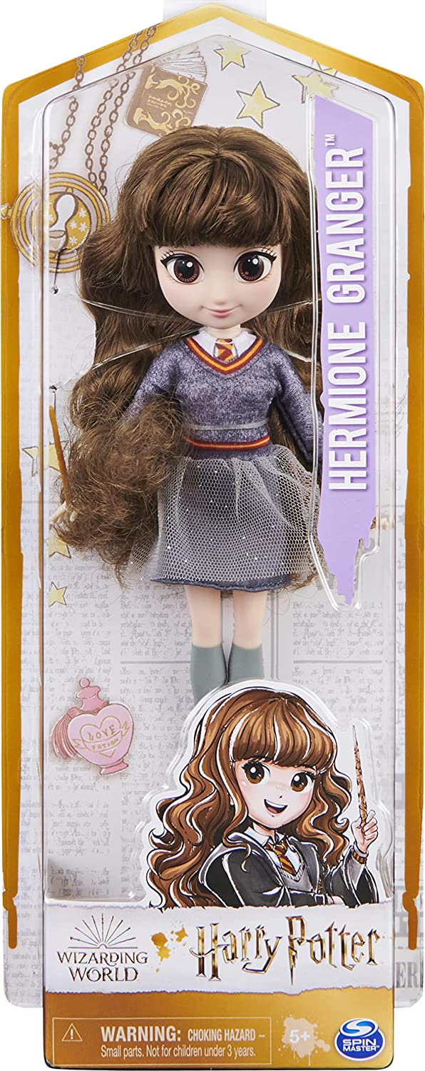 8 Zoll große Harry Potter-Puppe – bewegliche Actionfigur mit Zauberstab und Brille