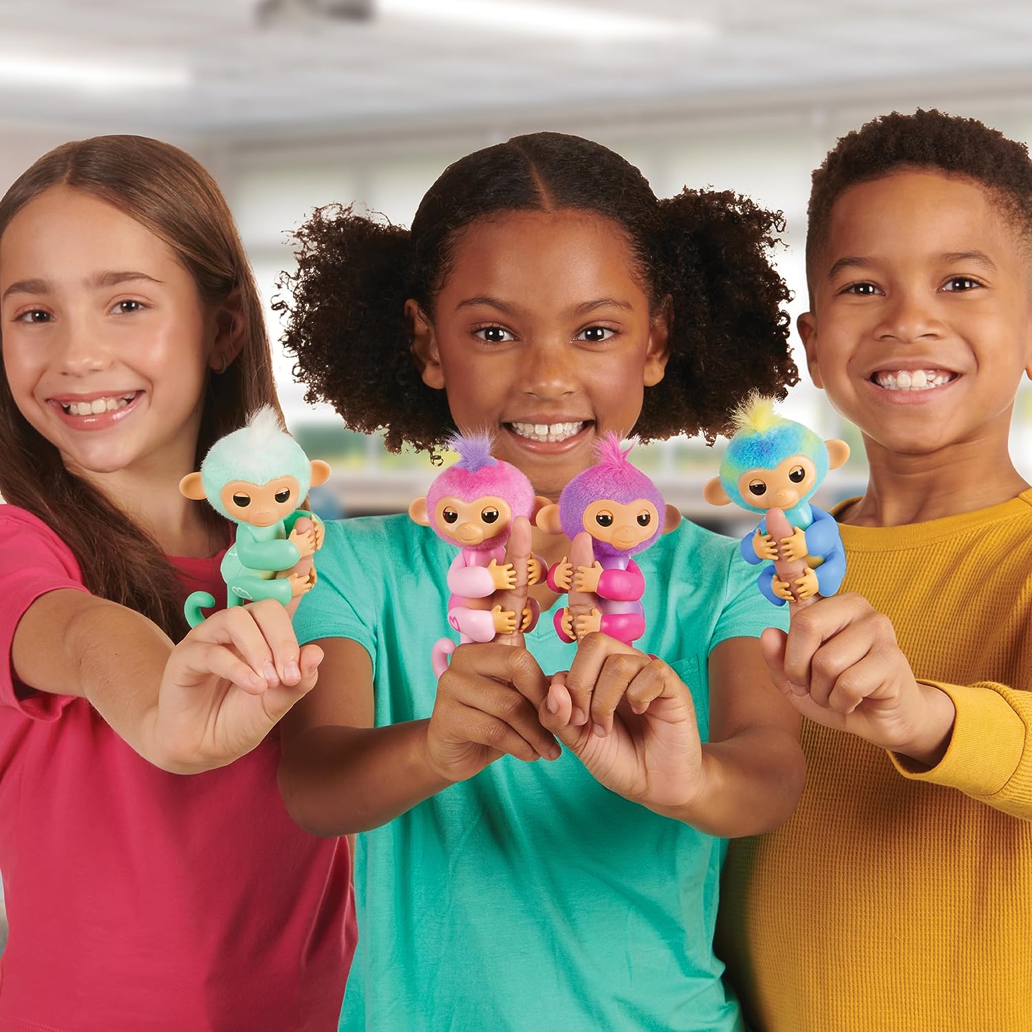 Fingerlings Monkey Pink – Harmony Interactive Baby Monkey mit über 70 Geräuschen und Reaktionen