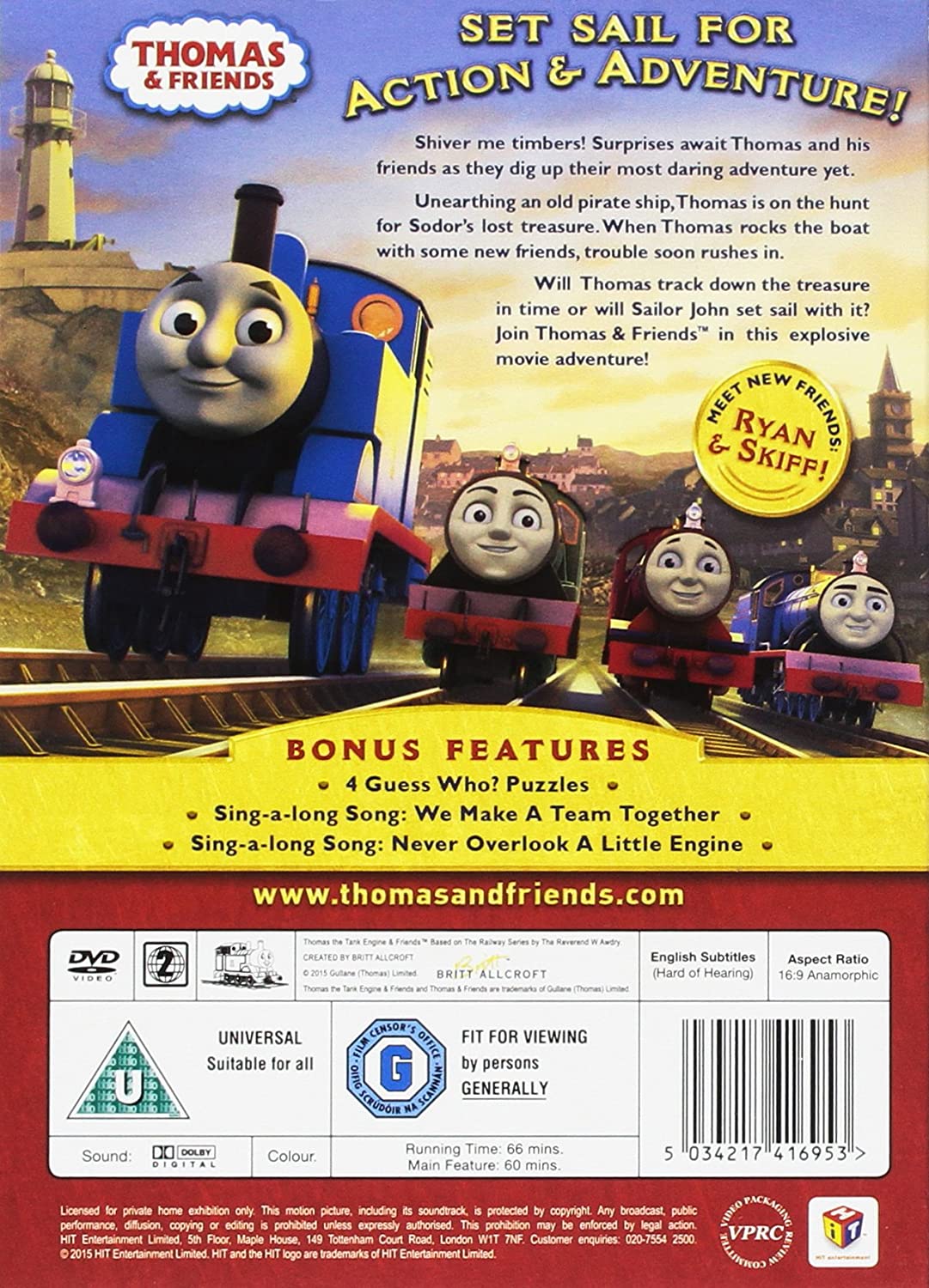 Thomas und seine Freunde: Sodors Legende vom verlorenen Schatz (2015) - DVD
