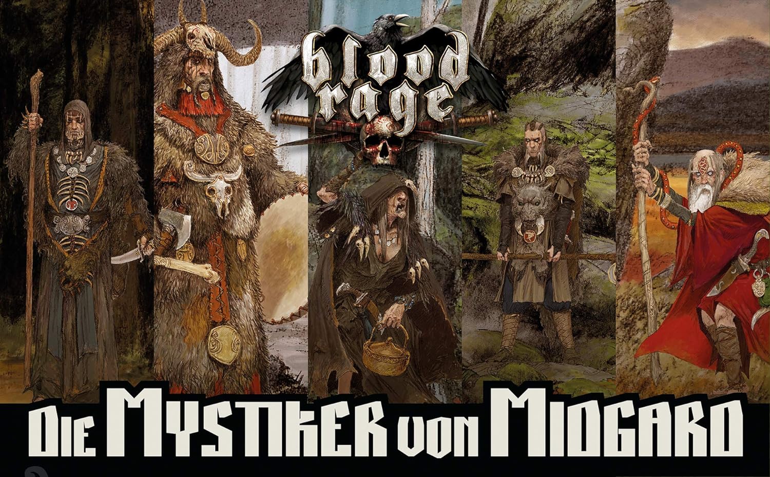 Asmodee Blood Rage – Mystics of Midgard-Erweiterung