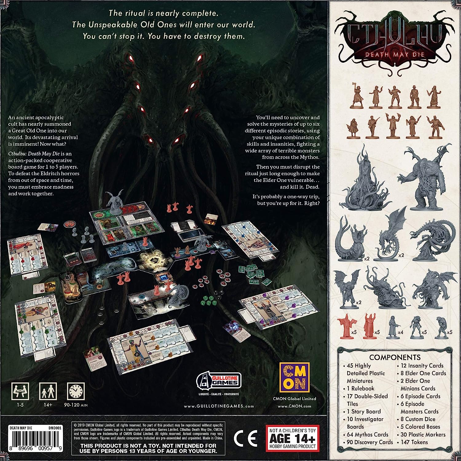 CoolMiniOrNot Cthulhu: Death May Die Brettspiel