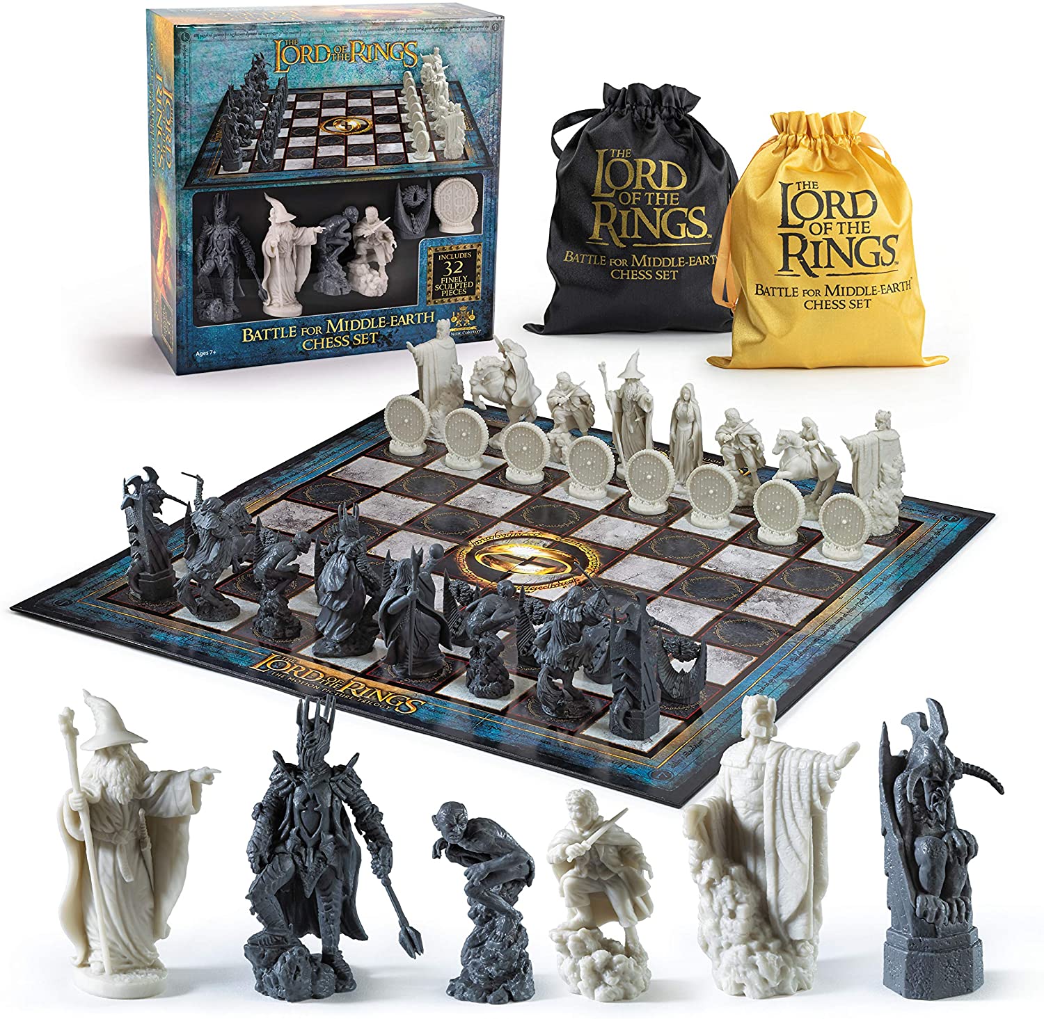 The Noble Collection Der Herr der Ringe Schachspiel Schlacht um Mittelerde