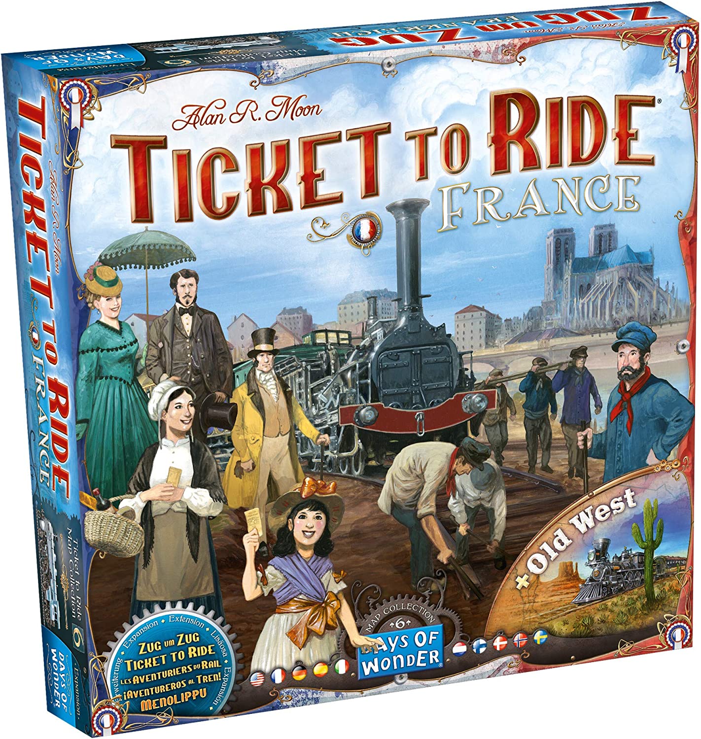 Days of Wonder Ticket to Ride Frankreich Brettspiel-Erweiterung