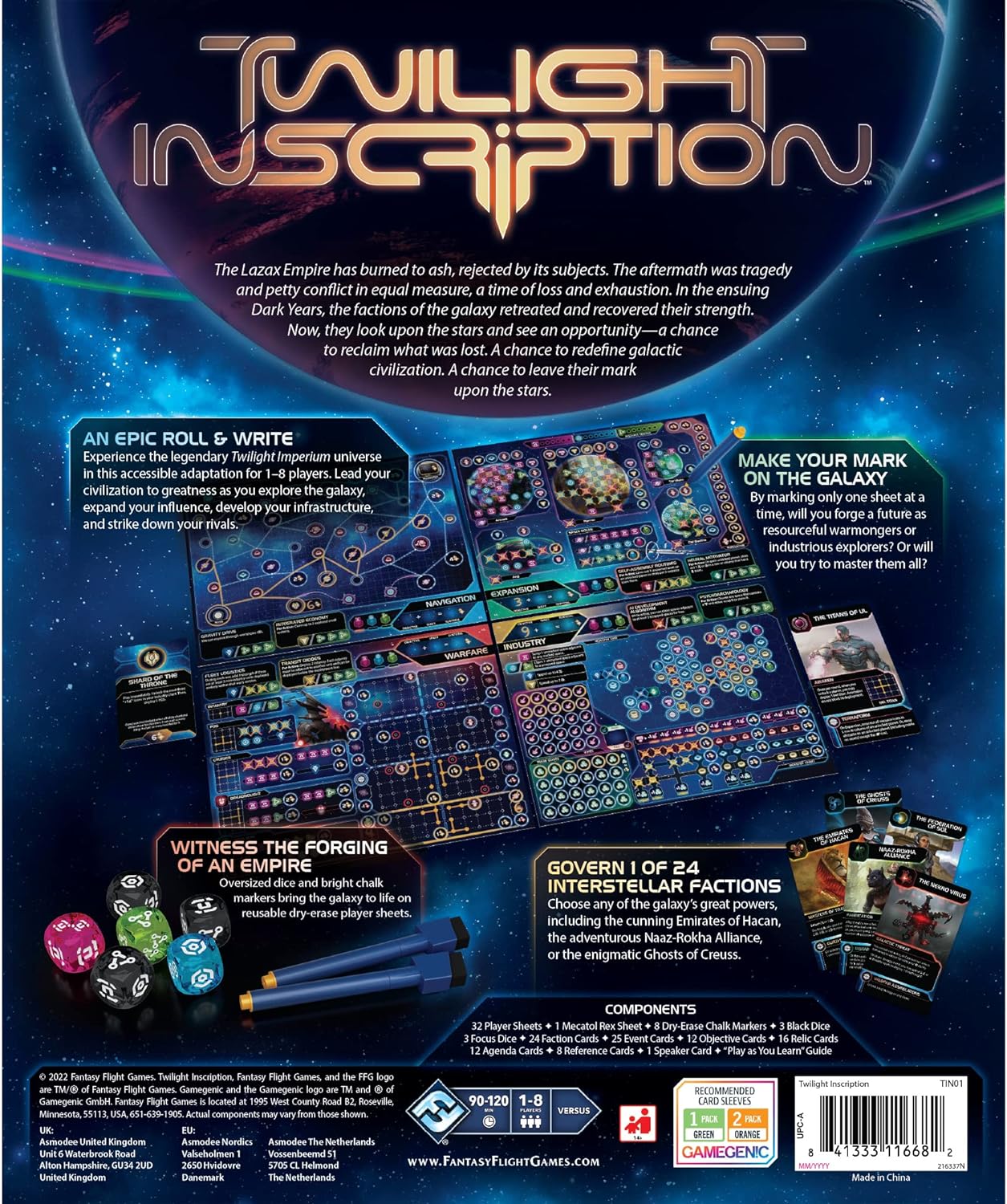 Fantasy Flight Games Twilight Inscription Brettspiel