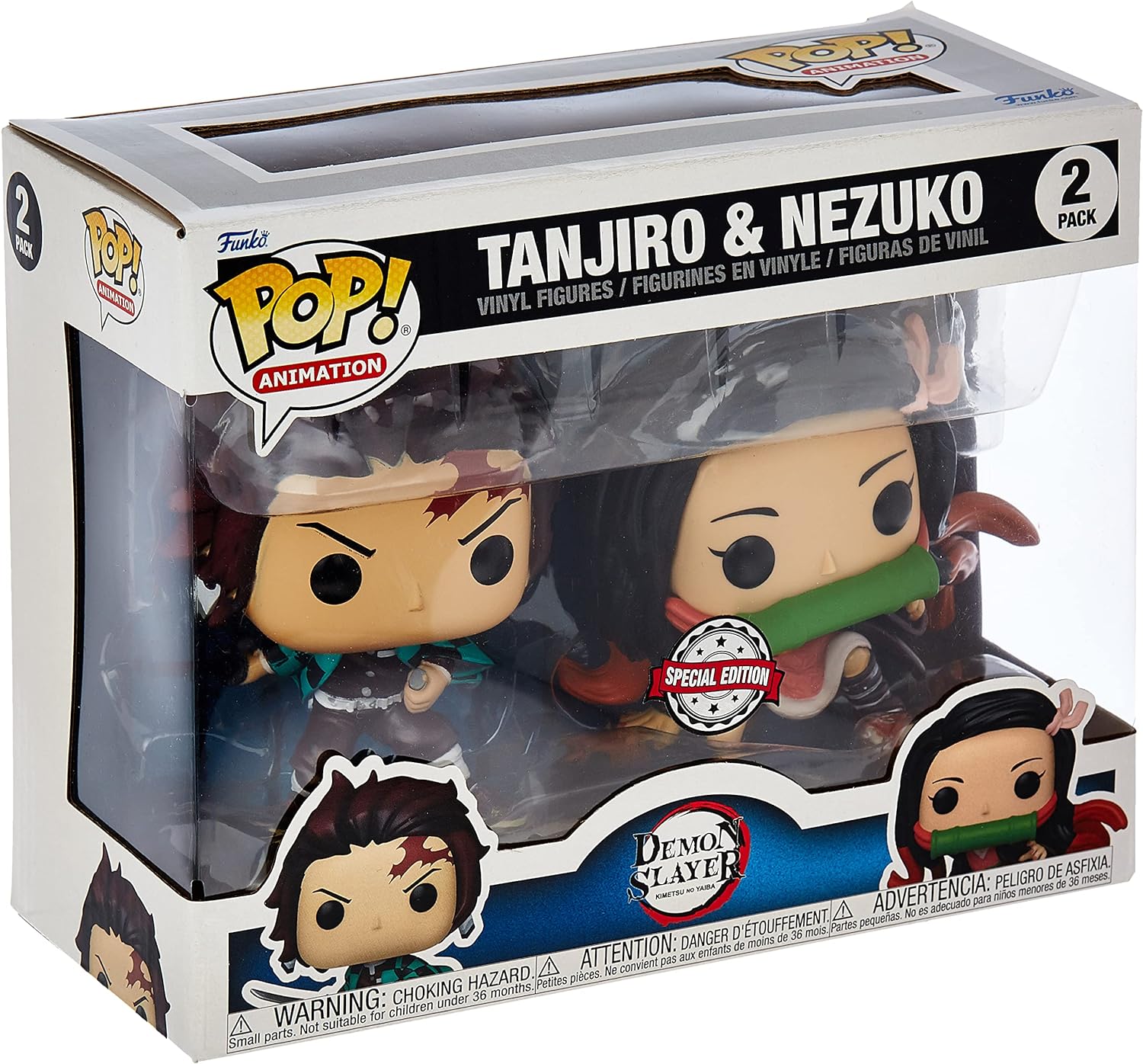 Funko Demon Slayer – Tanjiro & Nezuko 2er-Pack Pop! Vinyl